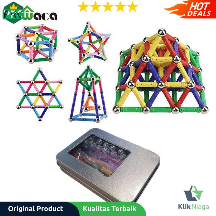 Gambar Mainan Rakit Kreasi Magnetik Building Sets - D9-618 Klik Niaga dari KLIK NIAGA undefined Tokopedia