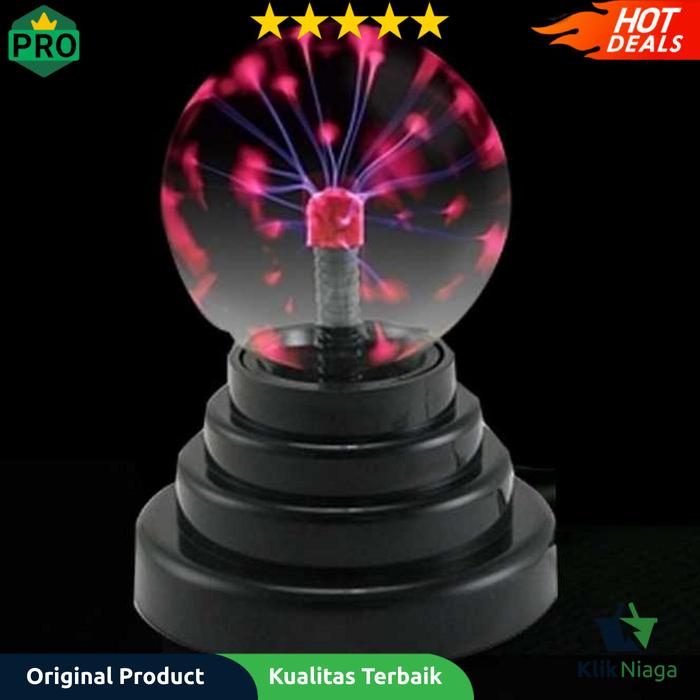 Gambar Pajangan Lampu Bola Kristal Plasma Light Sphere - ZC211700 Klik Niaga dari KLIK NIAGA undefined Tokopedia