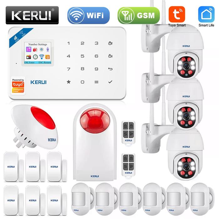 Gambar Das KERUI Home Security Alarm System W18 GSM WIFI Connection Mob dari Dastrala Id undefined Tokopedia