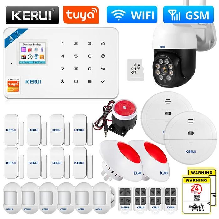 Gambar Das KERUI GSM WIFI W181 Home Security Alarm System Color Screen dari Dastrala Id undefined Tokopedia