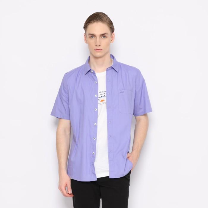 Gambar Kemeja Pria RICARDO Polos Ungu Lengan Pendek 22282 - XL dari RICARDO DBRITANO undefined Tokopedia