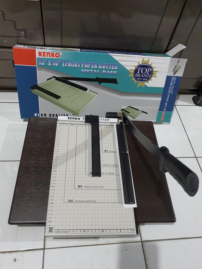 Gambar pemotong kertas paper cutter F4 FOLIO JOYKO LETTER 25X38 cm pc 2638 - KENKO F4 dari Tmzstore608 undefined Tokopedia
