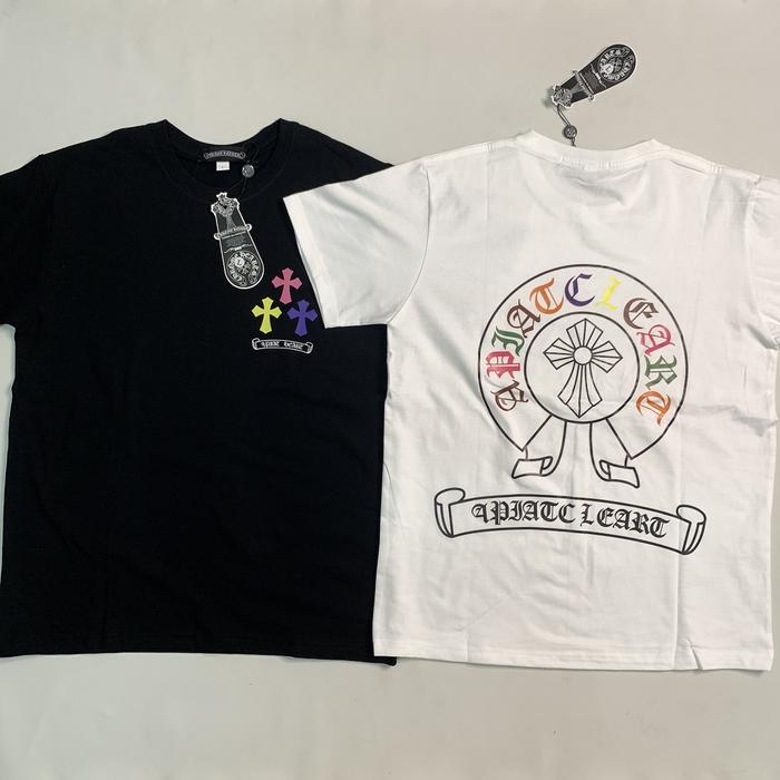 Gambar Kaos Chrome Hearts Tri Colorful Cross T-Shirt - White, 4XL dari CopCopCop undefined 4 Tokopedia