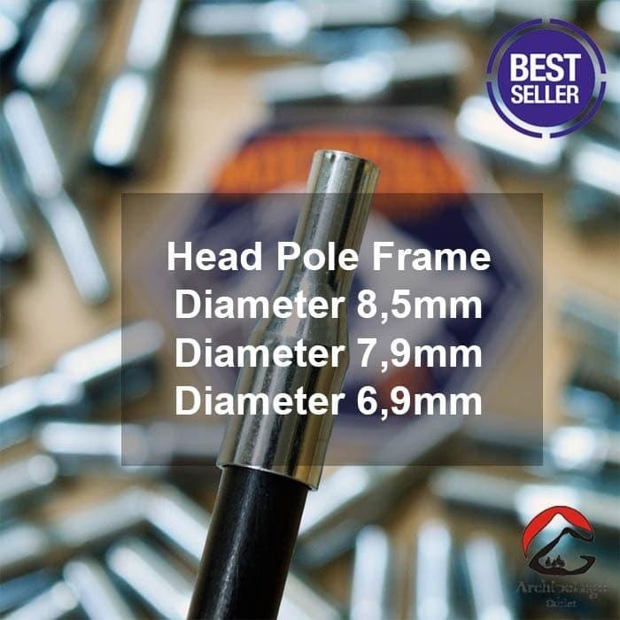 Gambar Head Pole Ujung Frame Tenda Fiber Fibre Dome Camping Tent Alumunium - Diameter 8.5mm dari Artivic undefined Tokopedia
