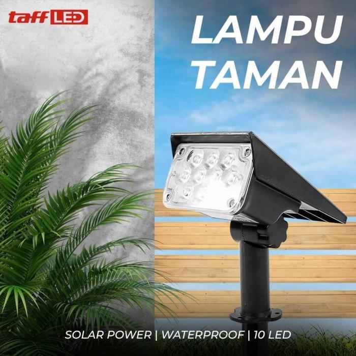 Gambar TaffLED Lampu Taman Hias Tancap Solar Power Waterproof 10 LED 2835 - Cool White dari BrandGallery undefined Tokopedia