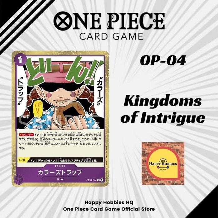 Jual One Piece Card Game OP04-074 Colors Trap R - Kota Surabaya - Happy ...