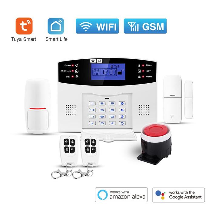 Gambar WiFi GSM Home Security Protection Smart Alarm System LCD Screen dari atikstore1 undefined Tokopedia