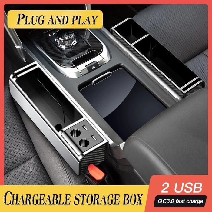Gambar New Car Seat Gap Dl Usb Lighter Organizer Rak Samping Storage Jok Mobi dari Cenderamata.ID undefined Tokopedia