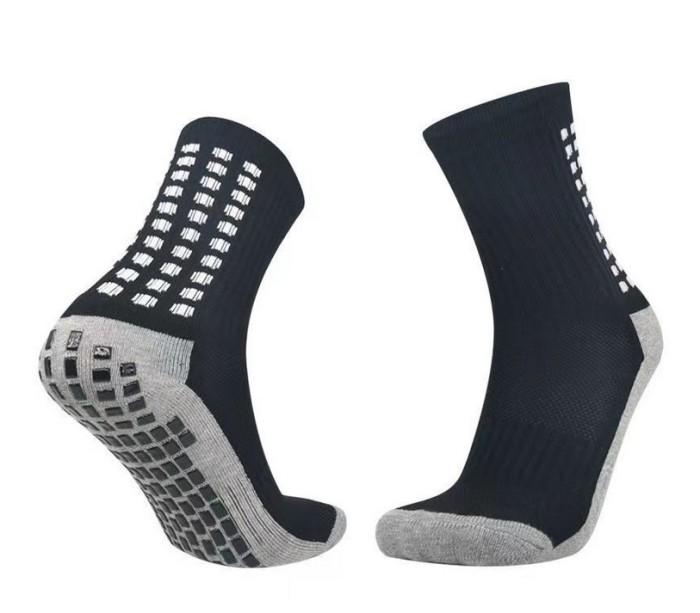 Gambar KK158 Kaos Kaki Futsal Bola Anti Slip Grip Sports Socks Tebal Betis - black dari Dneo Store undefined Tokopedia