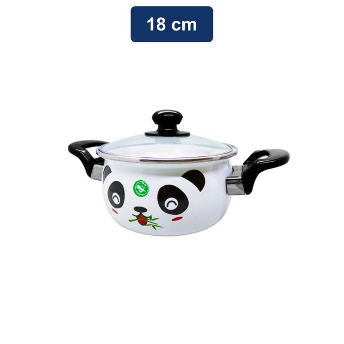 Gambar Maspion Panci Enamel Hello Panda 18 Cm dari Guntrr undefined Tokopedia