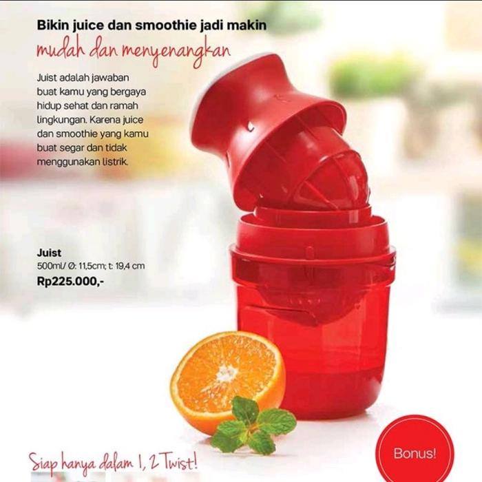 Jual Tupperware Juist Juicer 500 ml Red Alat Peras Buah Jeruk