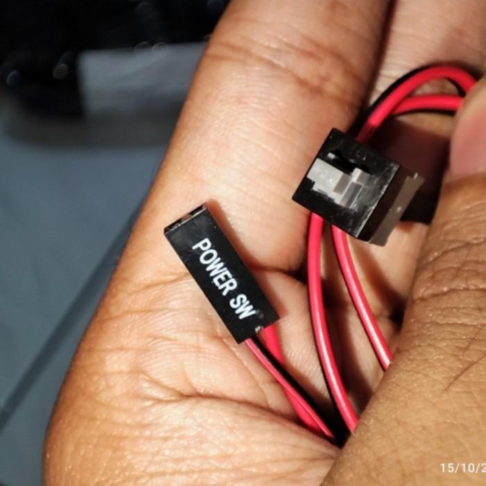 Gambar kabel tombol power reset switch led casing pc front panel ski - reset/power v2 dari Surya Kabel ID undefined Tokopedia