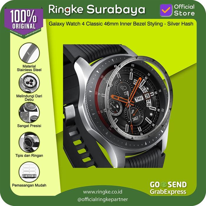 Ringke Galaxy Watch Classic 46mm Inner Bezel Styling Silver di Ringke  Surabaya Tokopedia