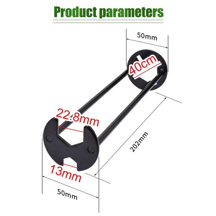 Gambar Kunci Pas Installer Kran Air Sink / Faucet Wrench Sink Installer - Black dari IDT4 undefined Tokopedia