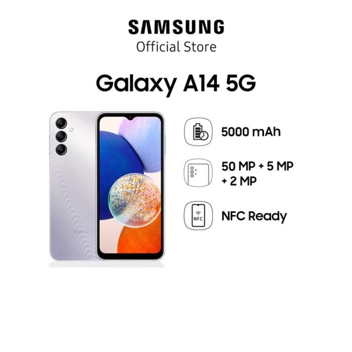 Gambar Samsung Galaxy A14 5G 6/128GB - Dark Red - Silver dari TOKO. YUHAN undefined Tokopedia