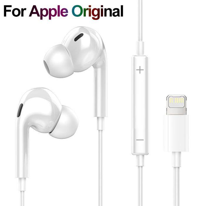 Jual Lightning Headphones For Apple iPhone 14 Original Earphones