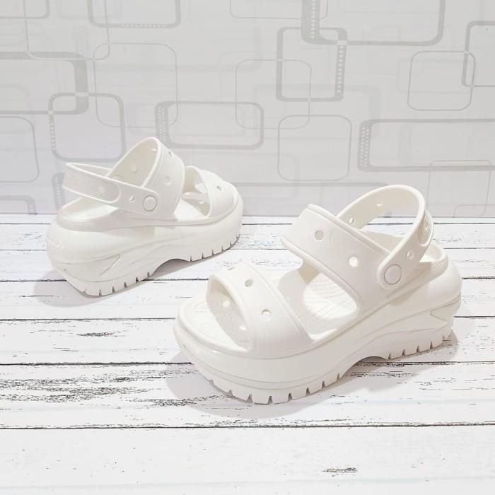 Gambar CLASSIC MEGA CRUSH CLOG SLIDE/MEGA CRUSH CLOG SLIDE/CROCS WANITA - White, W4 dari Naita's Store undefined Tokopedia