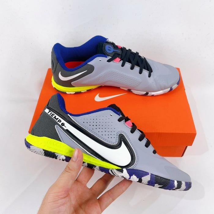 Jual Sepatu Futsal Nike Tiempo Legend Pro Grey White Canon IC