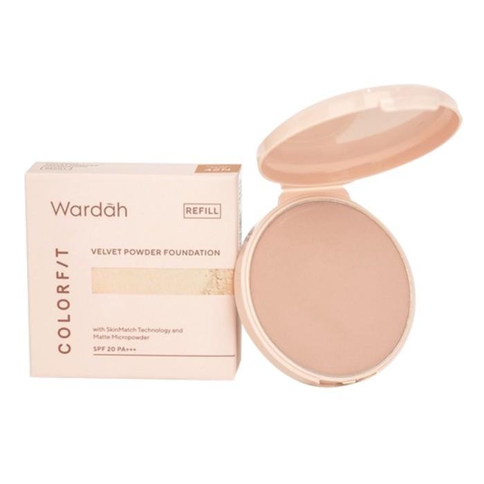 Gambar WARDAH COLORFIT VELVET POWDER FOUNDATION REFIL- 11C Pink Fair - 33W. OLIVE dari ernesta.lu undefined 3 Tokopedia