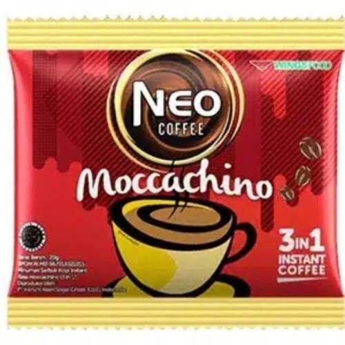 Gambar NEO COFFEE INSTAN 20gr 3IN1 MOCCACHINO TIRAMISU CARAMEL MACHIATO KOPI - MOCCACHINO dari 8 MART undefined Tokopedia