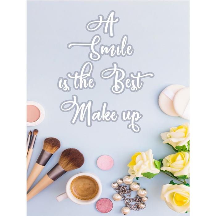 Gambar HIASAN DINDING MAKE UP ARTIST SALON WALL DECOR MINIMALIS PAJANGAN - MUA 4 dari indirarara undefined Tokopedia