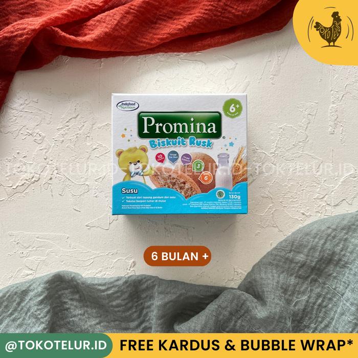 Gambar PROMINA - Biskuit RUSK Susu | Makanan Snack Biskuit MPASI Anak Bayi - RUSK Susu dari TokTel ID undefined Tokopedia