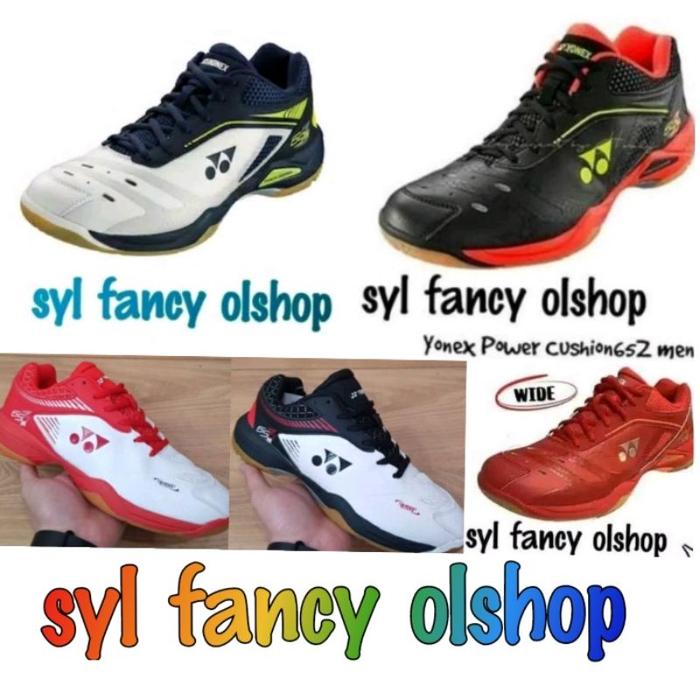 Sepatu Yonex Shb 65 Z Kento Momota Badminton Shoes Black Red Whit