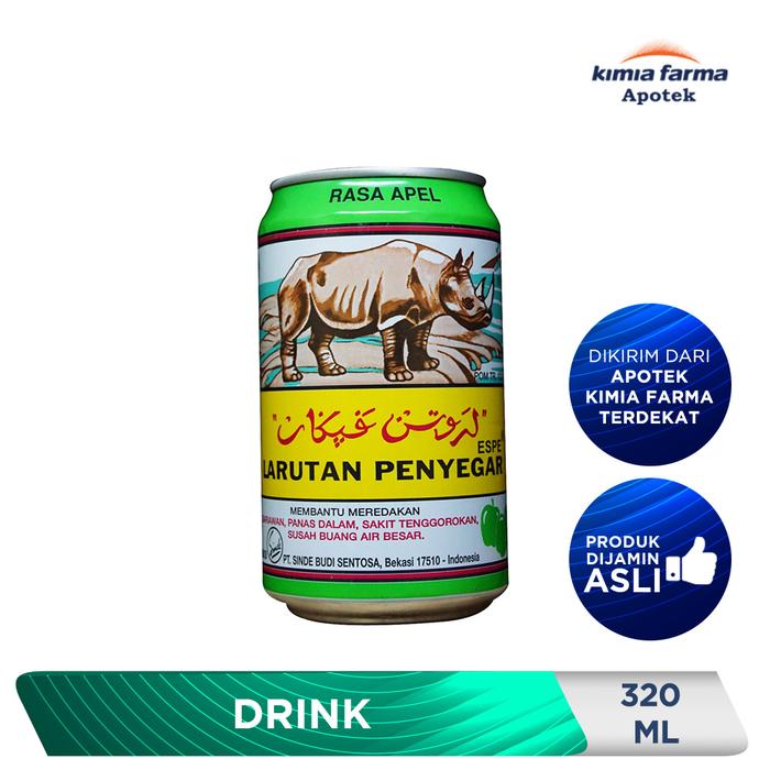 Gambar LARUTAN PENYEGAR CAP BADAK APEL 320 ML / MINUMAN PEREDA PANAS DALAM dari Kimia Farma Apotek Official undefined Tokopedia