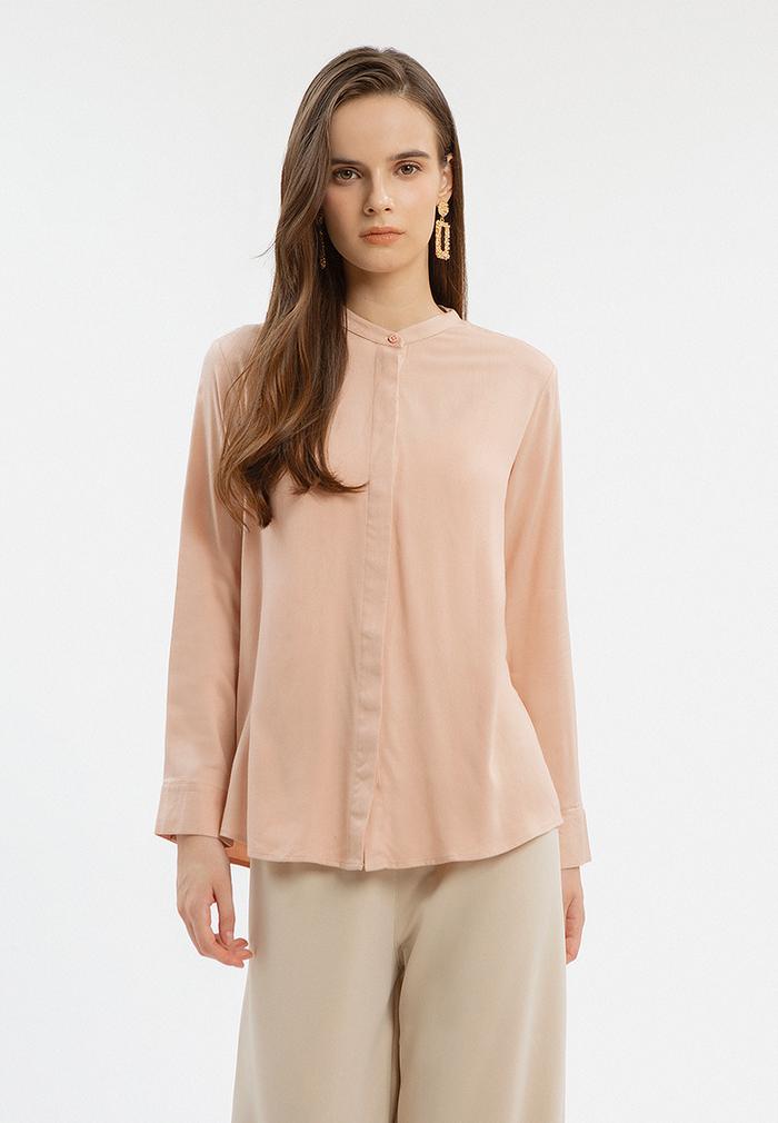 Gambar Minimal BB Reinka Shirt Dusty Pink - Dusty Pink, L dari Minimal undefined Tokopedia