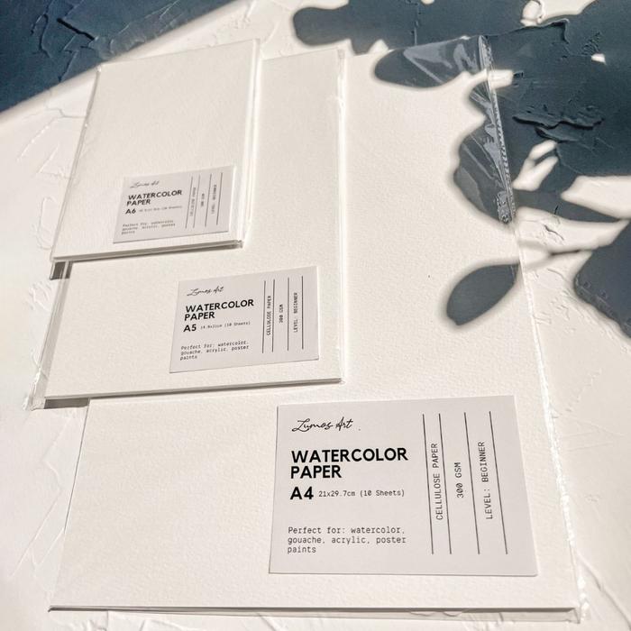 Gambar Watercolor Paper Lumos Art A4 A5 A6 / Kertas Cat Air Gouache Akrilik - A6 300gsm dari Artopia Art Store undefined Tokopedia