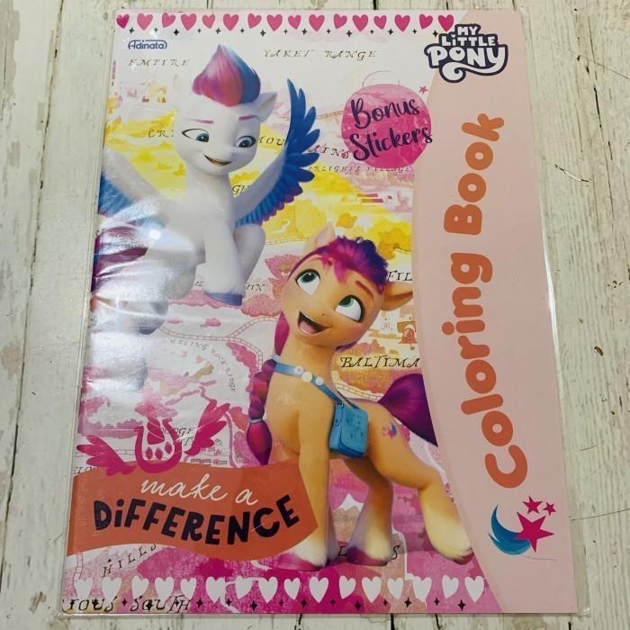 Gambar My Little Pony Large Coloring Book Bonus Stickers Buku Mewarnai Anak - MakeDifference dari CHOEYSTORE undefined Tokopedia