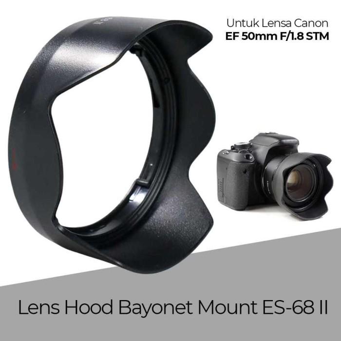 Gambar Lens Hood Bayonet Mount ES-68 II Canon Camera EF 50mm F/1.8 STM dari Hardware Solutions undefined Tokopedia