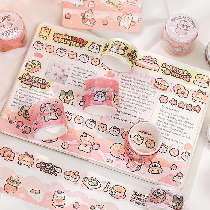 Gambar Bahan Tape Office Supply Label Tape Handbook Dekoratif DIY dari saepul12 undefined Tokopedia