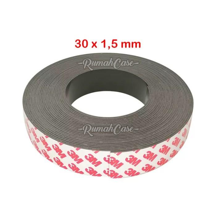 Gambar Magnet tape 3M Flexible - per meter kawat nyamuk kulkas double strip - 30x1.5mm dari rumahcase. undefined Tokopedia