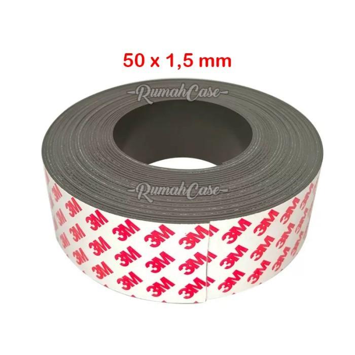Gambar Magnet tape 3M Flexible - per meter kawat nyamuk kulkas double strip - 50x1.5mm dari rumahcase. undefined Tokopedia