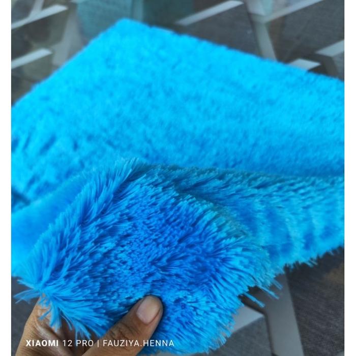 Gambar (50x50CM) KAIN RASFUR ALAS FOTO HENNA NAIL ART KUKU PALSU - Biru laut, Kain rasfur dari fauziyaofficial undefined Tokopedia