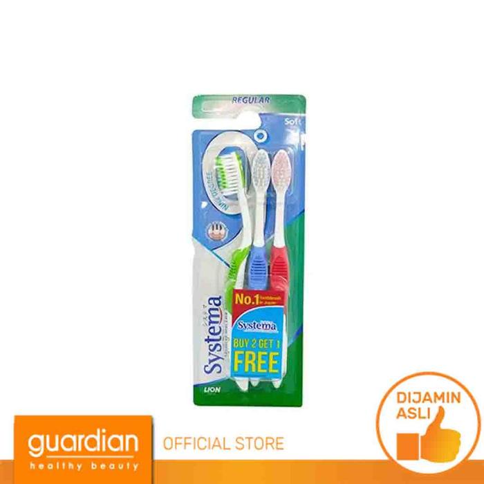 Gambar Systema Toothbrush Nine Degree Reguler Kemasan Ekonomis Isi 3 dari Guardian Official Store undefined Tokopedia