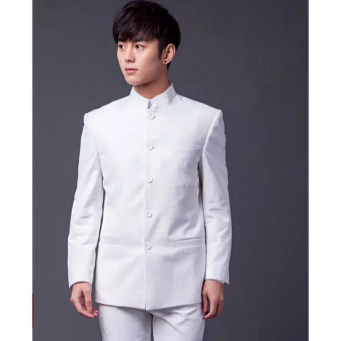 Gambar Ready Atasan Tradisional / Jas Adat Jawa _ Jas Formal Adat _ Pakaian - Putih, XL dari Astri indo undefined Tokopedia