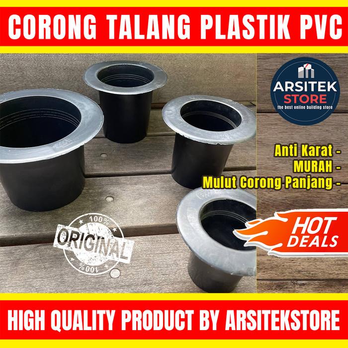Gambar Corong Talang PVC 2 2 1/2 3 4 Inch Corong Talang Plastik Hitam - 2 Inch dari Arsitek Store undefined Tokopedia