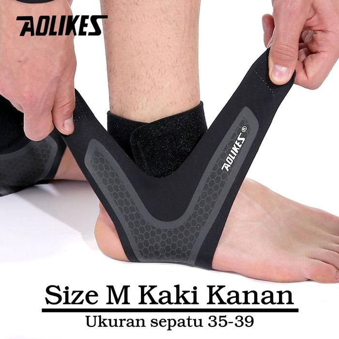 Gambar AOLIKES A7130 Ankle Support Ultra Thin 1MM Deker Brace Engkel Tumit - 1PCS Kanan - M dari GopediaMGL undefined Tokopedia