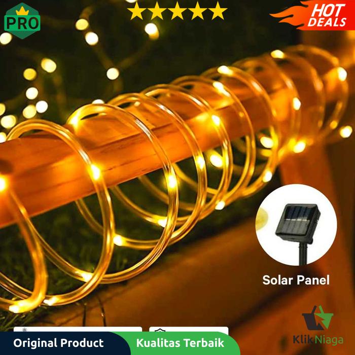 Gambar Lampu Hias String Lights Solar Power Waterproof 50 LED 7 Meter dari KLIK NIAGA undefined Tokopedia