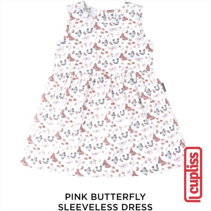 Gambar Pink Butterfly Palmerhaus Dress Sleeveless Dress Anak - 6-12 bulan dari Cupliss undefined Tokopedia