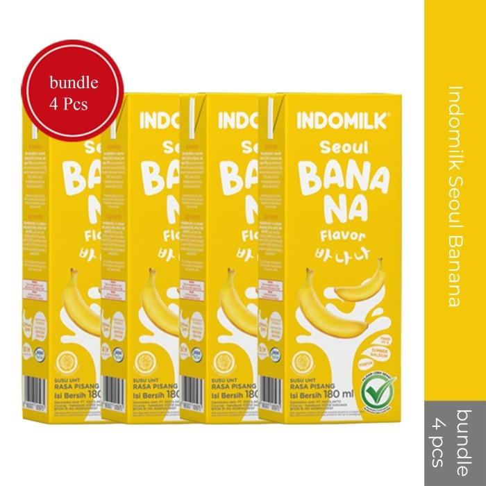 Gambar Susu UHT Indomilk Seoul Banana Bundle 4 dari 7-Grosir undefined Tokopedia