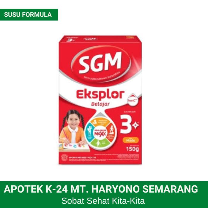 Gambar SGM Eksplor 3+ Madu 150g / Susu formula anak usia 3-5 tahun dari Apotek K24 MT Haryono Semarang undefined Tokopedia