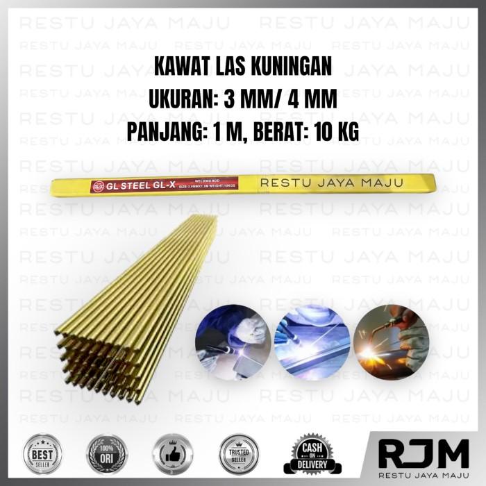 Gambar GLSTEEL GL-X Kawat Las Kuningan 10kg 3 4 mm Panjang 1 meter Welding dari Restu Jaya Maju undefined Tokopedia