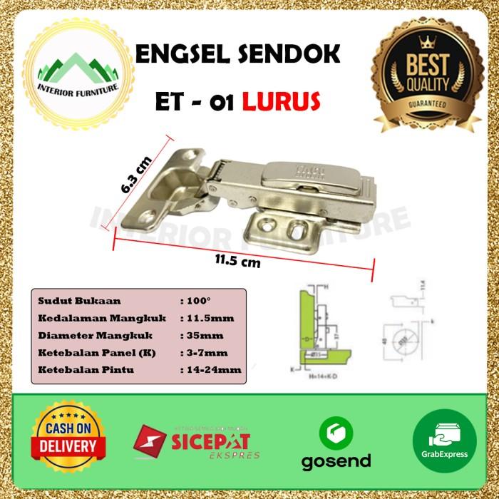 Jual Engsel Sendok Slow Motion 35mm ET 01 - Taco Hinge - Lurus ...