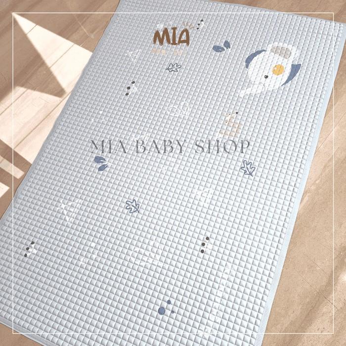 Gambar Sugar Baby Organic Healthy Cot Sheet/ Perlak Karet Organik/Perlak Bayi - Blue Elephant dari Mia Baby Shop Official undefined Tokopedia