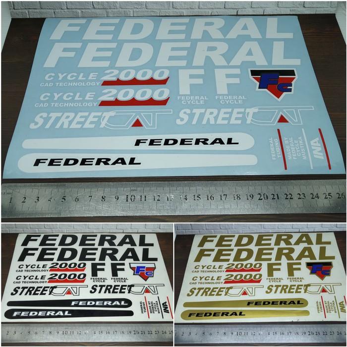 Gambar Cutting Sticker Frame Sepeda FEDERAL panjang 25cm bahan Oracal dari Calluella Emiri undefined Tokopedia