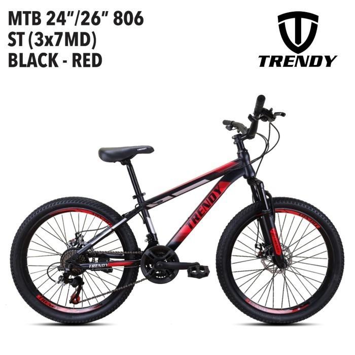 Gambar Sepeda MTB 26 Trendy 806 ST - Hitam kuning dari Kedaisepeda undefined 5 Tokopedia