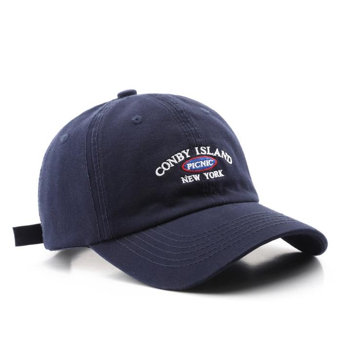 Gambar NEXTSTOPID-201 Baseball cap bordir conby island picnik unisex - Navy dari readost undefined Tokopedia